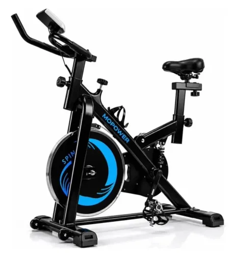 Bicicleta Ergométrica Spinning Mopower Sprint X Shock Roda Inércia 20kg Suporta Até 120kg