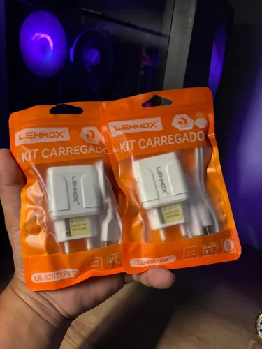 Carregador completo iPhone ou Android novo