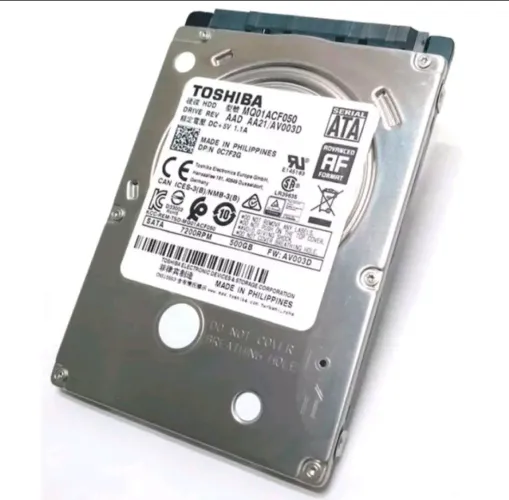 Hd de notebook 500gb 7200rpm