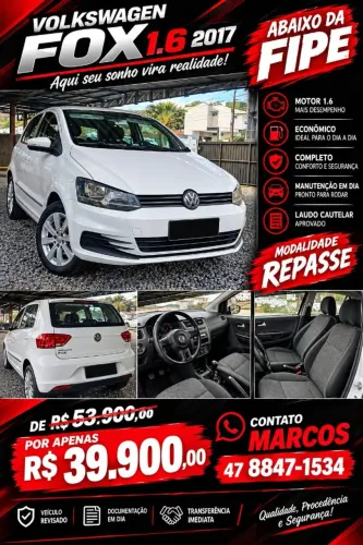 Volkswagen Fox Trendline 1.0 Flex 12V 5P 2017