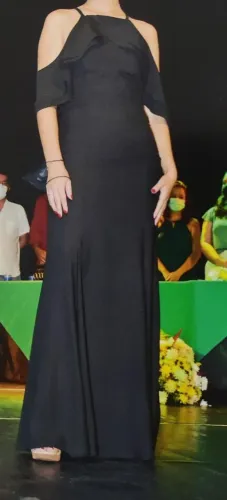 Vestido social sereia