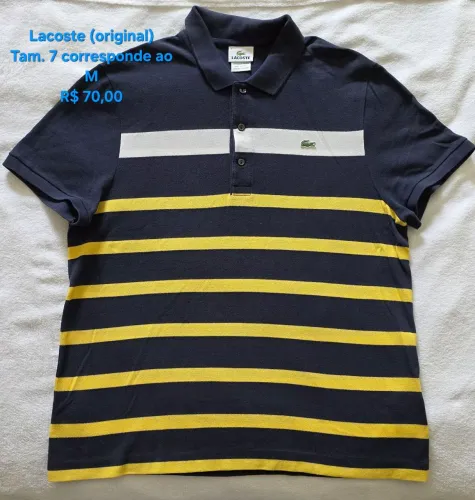 Kit com 3 Polo Lacoste, Tommy Hilfiger e TNG