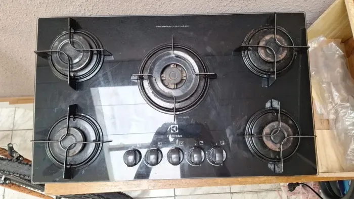 Fogão cooktop Electrolux 5 bocas bivolt 129,00 somos loja - 2103