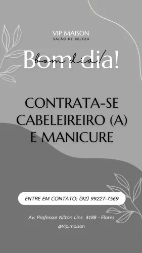 Manicure e cabeleireiro (a) 