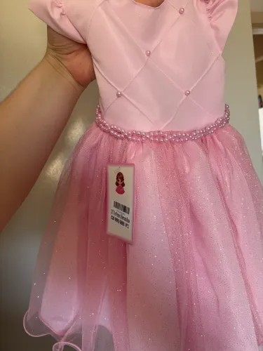 Vestido de festa um ano rosa 