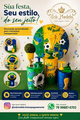 Kits decoração pegue e monte Brasil 