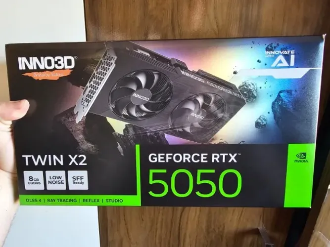 Placa de vídeo INNO3D RTX 5050 TWIN X2 8gb | 128bits GDDR6