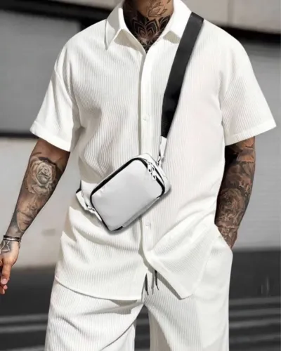 Conjunto masculino shein branco G