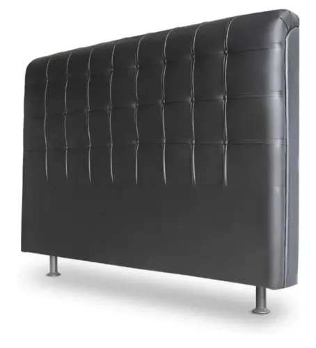 Cabeceira de cama casal 140 cm x 118 cm ,em corino com frame