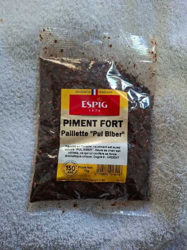 Pimenta em floco pul biber importada 100g francês alta qualidade