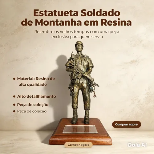 Estatueta soldado de montanha