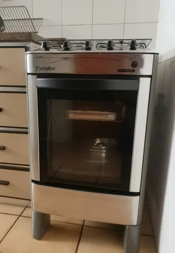 Fogão Esmaltec 4 Bocas  Automático Inox