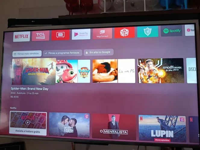 Tv Smart TCL 55 polegadas prata