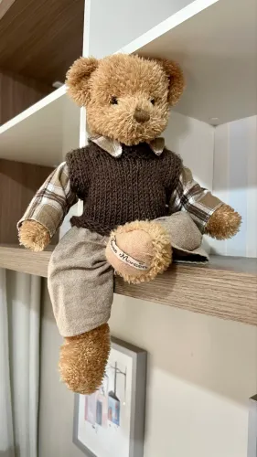 Urso de pelúcia decorativo (estilo Europeu).