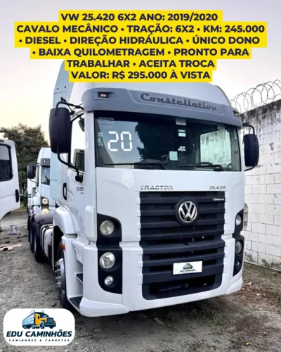 VW 25.420 6x2 Ano: 2019/2020