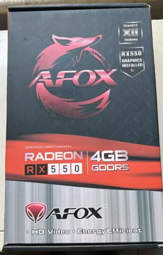 Placa de vídeo RX550 4GB GDDR5