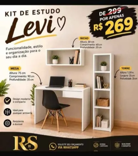 Kit escrivaninha/ mesa de estudo 