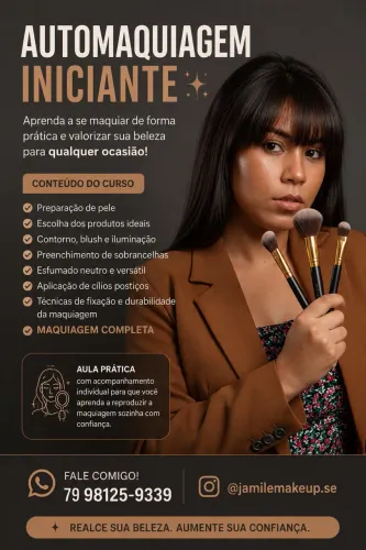 CURSO DE AUTOMAQUIAGEM PARA INICIANTES