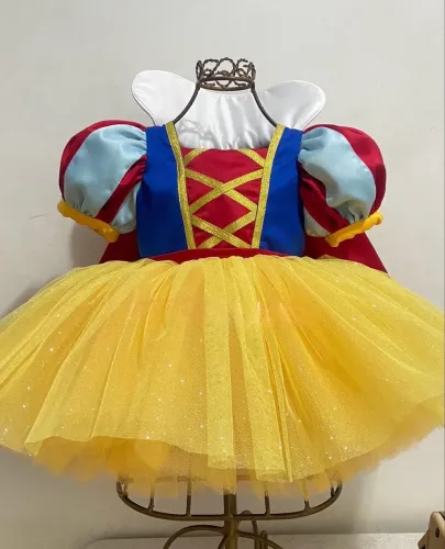 Vestido Branca de neve Luxo 