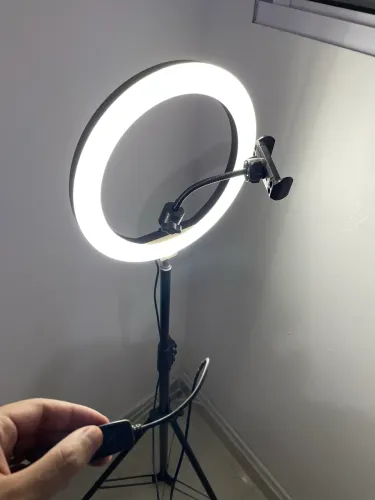 Ring Light 10 Polegadas Com Tripé 2,10m