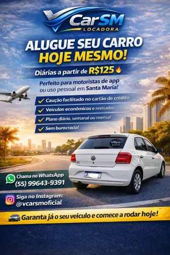 Locação Motoristas de app em Santa maria RS