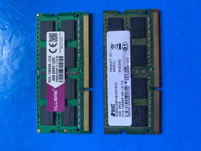 2 MEMÓRIAS RAM PARA NOTEBOOK DDR3 4GB PC3-10600S (8GB total)