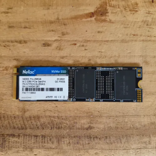 SSD 256GB NVMe Netac N930E Pro M.2 PCIe Gen3 x4