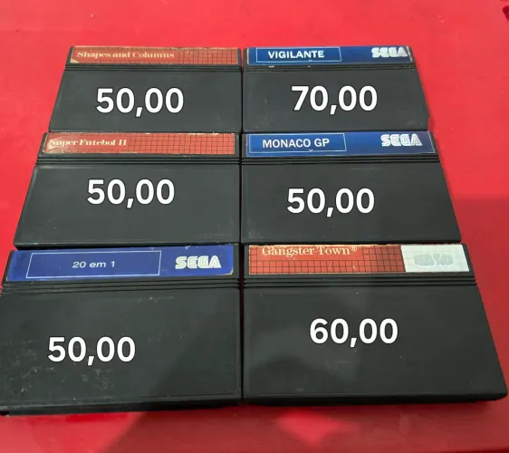 10 jogos do Master system originais