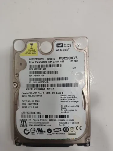 Hd wd 120GB notebook