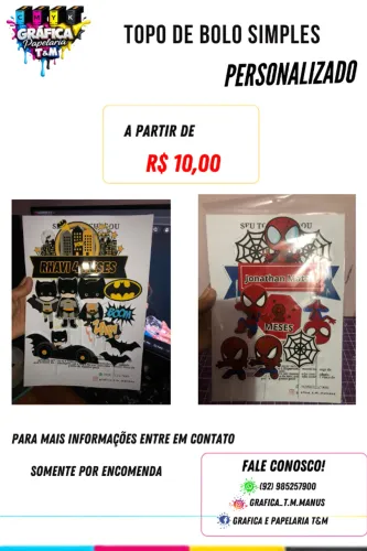 personalizados para a sua festa