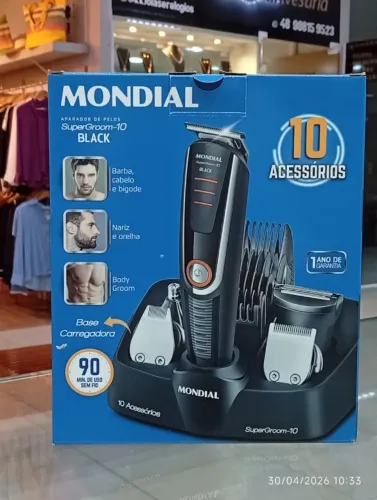 KIT CORTADOR DE CABELOSUPEGROOM-10 MUNDIAL - BLACK