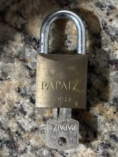 Cadeado Papaiz CR 25 Com 1 Chave