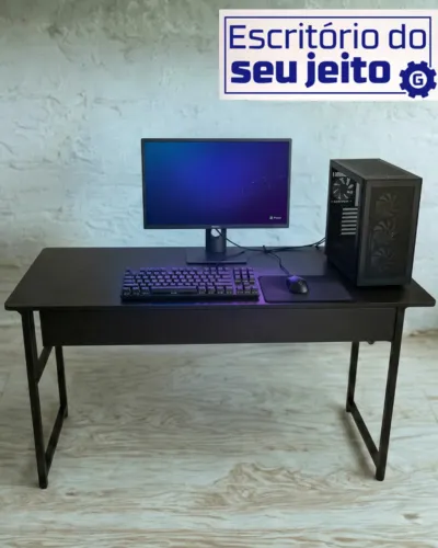 Mesa de Escritório Reforçada 1,1m NOVA Multiuso Computador Notebook Estudo Escrivaninha