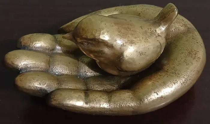 ESCULTURA DE BRONZE VINTAGE ORIGINAL ARTISTA M. SENIRA
