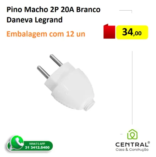 Pino Macho 20A Legrand Daneva com 12 unidades