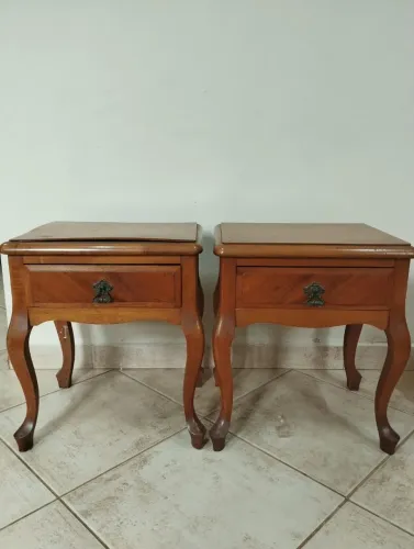 2 Criado Mudo par antiguidade antigo