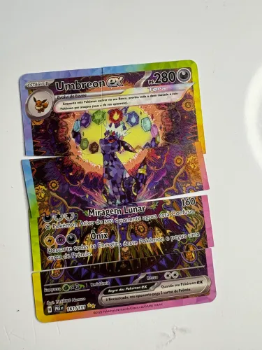 Carta Pokémon Umbreon ex 161/131 Danificada