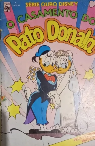 Revista (HQ) de 1987 "O Casamento do Pato Donald" - Nº 1 - Série Ouro - Editora Abril