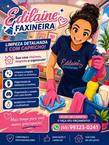 Limpeza de casas e apartamento