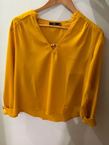 Camisa Social Amarela