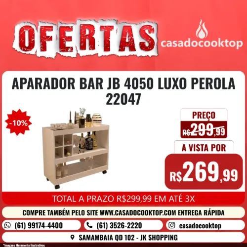 APARADOR BAR JB 4050 LUXO PEROLA 22047