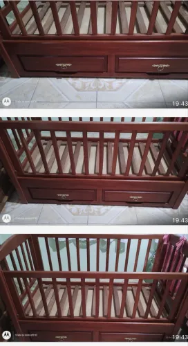 Berço de madeira maciça!