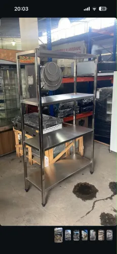 Estante de aço inox