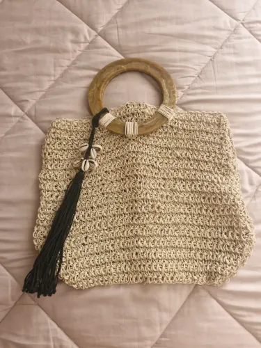 Bolsa crochê Carolina Cury