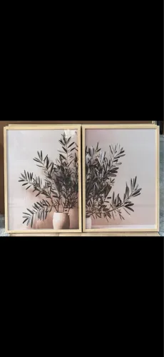 Dupla de Quadro Decorativo com vidro tamanho 50x70