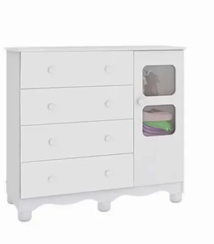 Cômoda de Bebê - Móveis Peroba - Branco