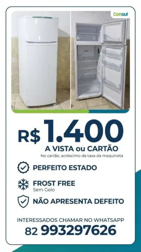 Geladeira em ótimo estado - IBATEGUARA/AL