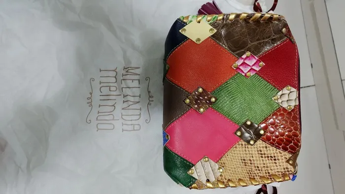 Bolsa couro legítimo Melinda melinda