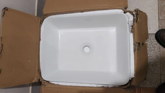 Cuba sobrepor porcelana 38x49