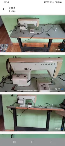 Máquina costura singer 400,00